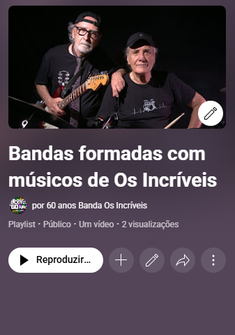 Vinheta Bandas formadas por músicos de Os Incríveis - Youtube